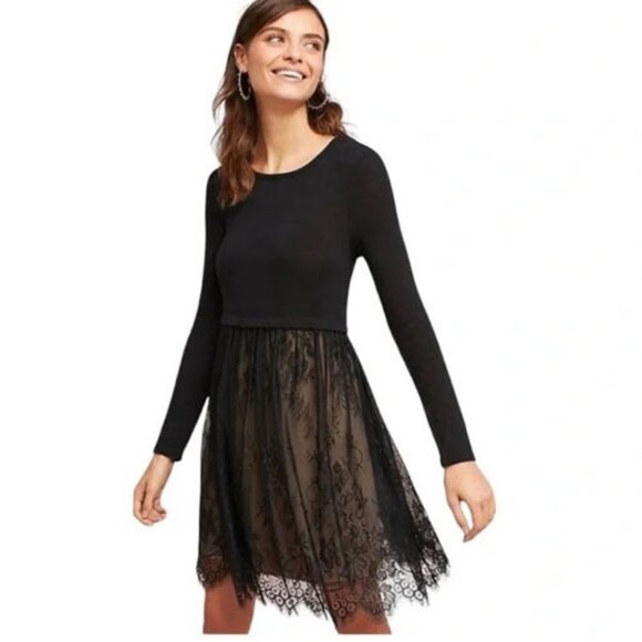 Bailey 44 Dresses & Skirts - Bailey 44 Lace Overlay Dress NWT – Anthropologie Wedding Guest Size M Hadarah